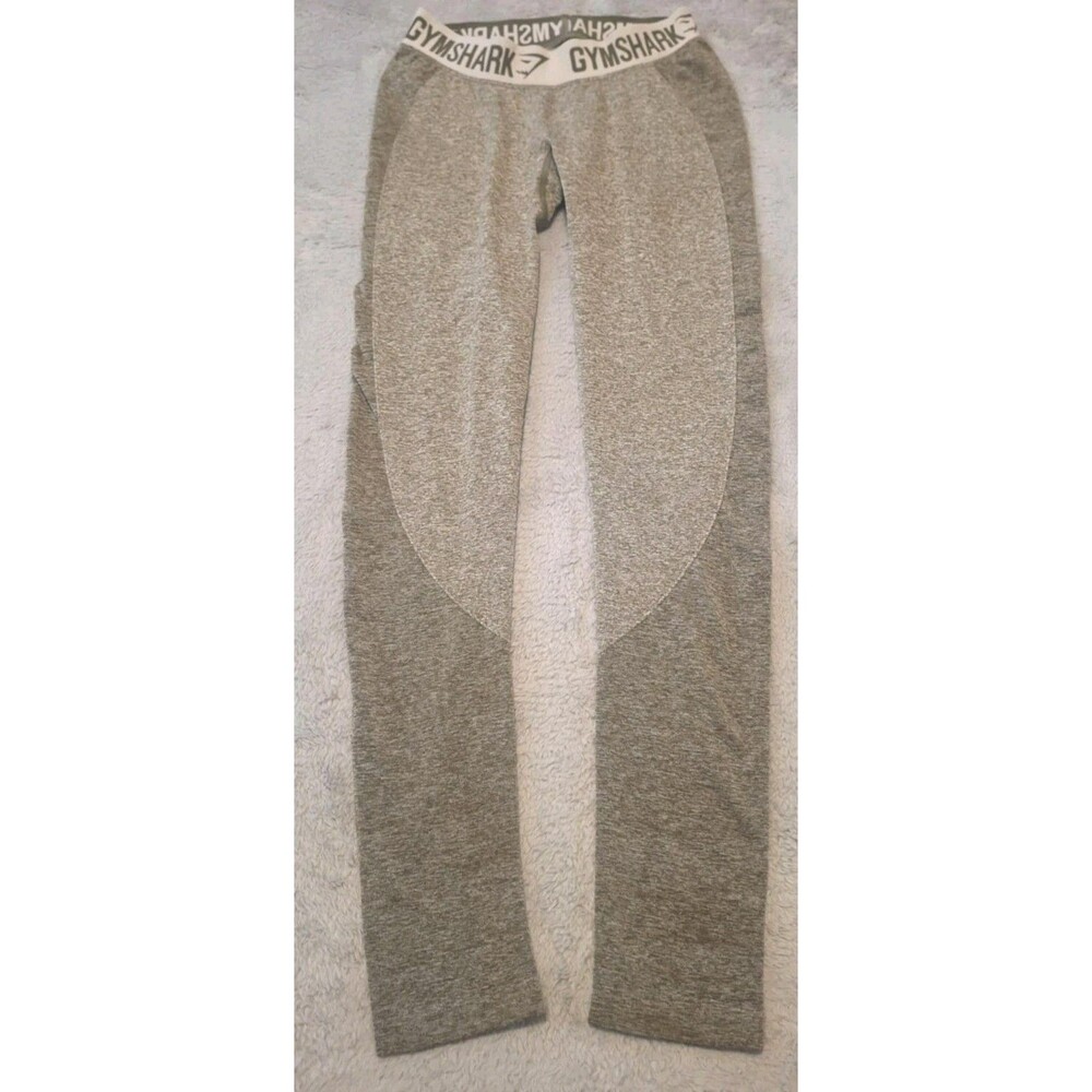Gymshark Seamless Leggings Size Small Olive Green Taupe Flex High Waisted